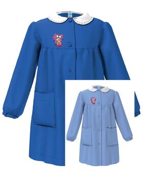 Grembiule scuola bambina Siggi Happy School 33GR4062 Ricamo ragazza 